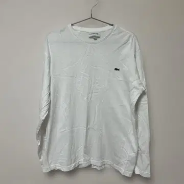 LACOSTE 클래식 핏 긴팔 셔츠 US M 화이트