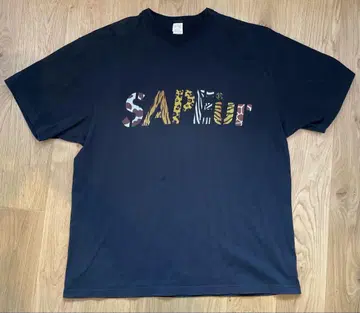 SAPEUR 컬러풀 로고 티셔츠 XXL