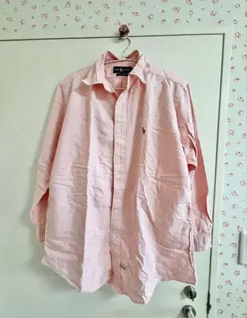 Ralph Lauren 핑크 버튼다운 긴팔 셔츠