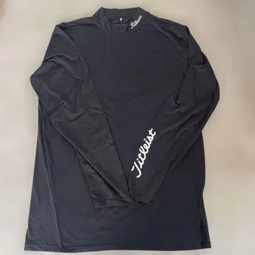 Titleist 하이넥 롱 슬리브 블랙 XXL