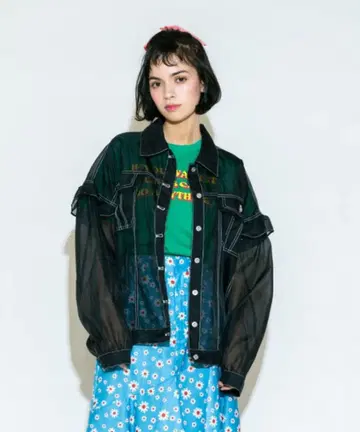 Candy Stripper SHEER FRILL 자켓