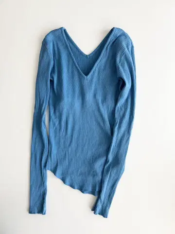 <6(ROKU)> COTTON RIB V넥 풀오버