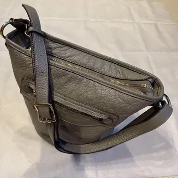 TOPKAPI VACCHTTA 가죽 백 그레이 USED