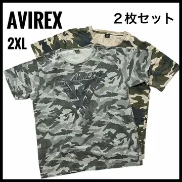 AVIREX 카모 패턴 티셔츠 2XL 2매 세트