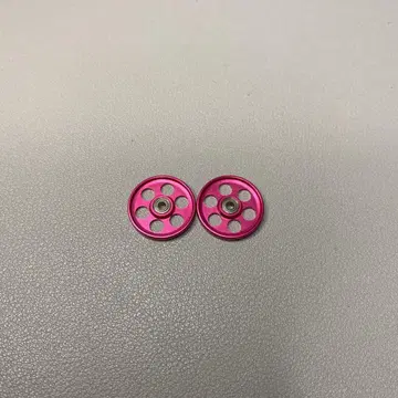[ 미니 사륜구동 ] 경량 19mm 올 알루미늄 베어링 롤러 핑크