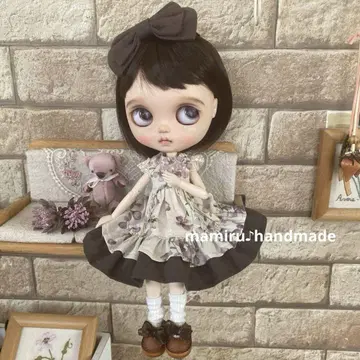 네오 브라이스 아웃핏 제비꽃 프릴 원피스