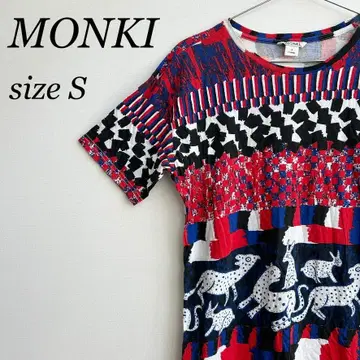 MONKI 몽키 티셔츠 여성용 티셔츠 패턴 S Y2K