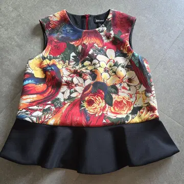 just cavalli 꽃무늬 탱크탑 36