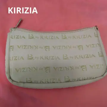 헤이세이 레트로 KRIZIA 로고 프린트 파우치