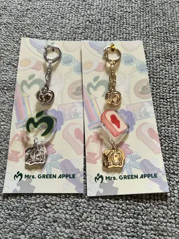 Mrs. GREEN APPLE 키링 A와 H 세트