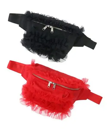 Candy Stripper OVERLAPPED FRILL 힙색