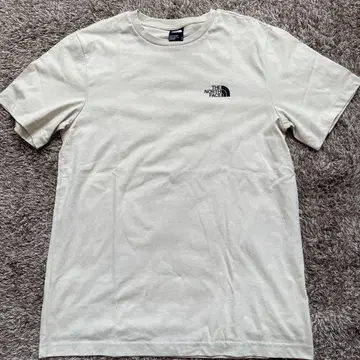THE NORTH FACE 로고 티셔츠 M 사이즈 아이보리