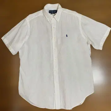 Ralph Lauren 랄프 로렌 반팔 린넨 버튼 다운 셔츠 L 사이즈