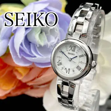 작동 손목시계 SEIKO 세이코 솔라 여성용 실버 H97