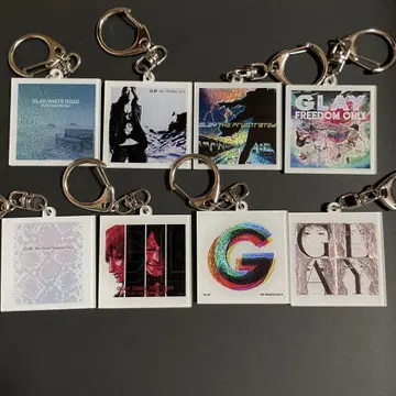 GLAY x AMEX 앨범 재킷 키홀더 8개 세트