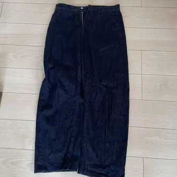 ORCIVAL 다크 블루 와이드 레그 데님