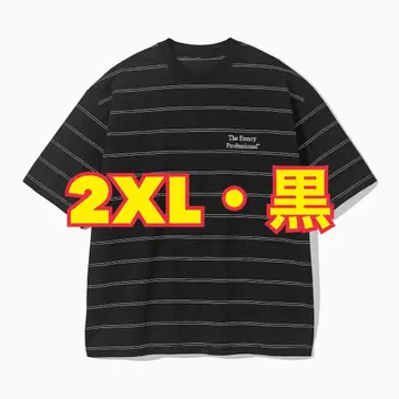 [ 2XL ] PANEL BORDER S/S T-SHIRT (BLACK)