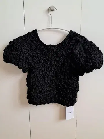 CLANE 클라네 W FACE SHIRRING CROPPED TOPS