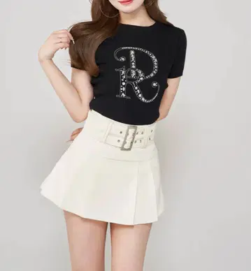 Darich DR 비쥬 리브 니트 탑 다리치