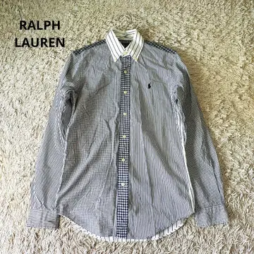 [ 새상품급 ] RALPH LAUREN 랄프 로렌 긴팔 셔츠 블랙 화이트