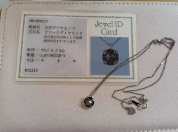 천연 블랙 다이아몬드 목걸이 1.00ct