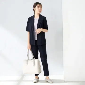 파자마 수트 RENU 반팔 테일러드 자켓 세트
