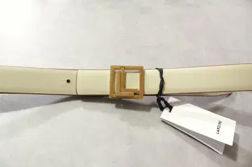 LARDINI 새상품 라르디니의 [L] 버클 벨트 95cm 아이보리