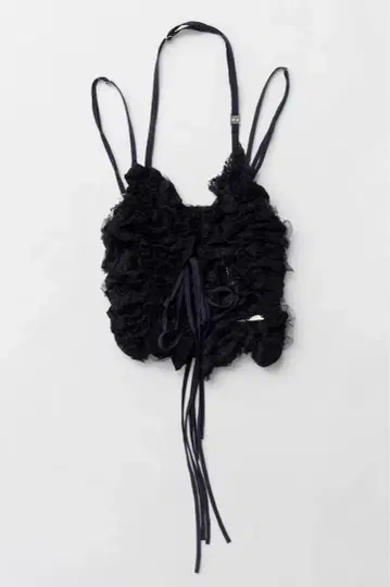 PRANK PROJECT Mesh Tulle 홀터 탑