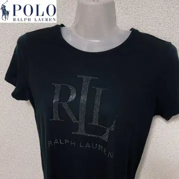 Ralph Lauren 로고 블랙 티셔츠 폴로 랄프 로렌 로고 티