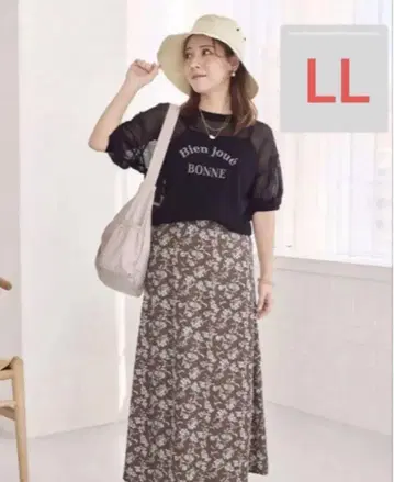 yumi 유미 씨 꽃무늬 스커트 갈색 브라운 온라인 한정
