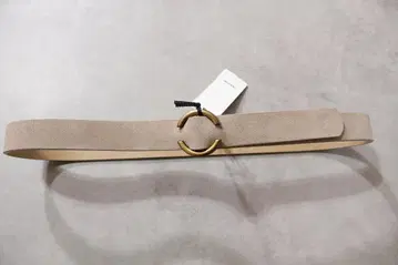LARDINI 새상품 라르디니 베이지 스웨이드 링 벨트 75~90cm