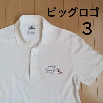 LACOSTE 라코스테 빈티지 워시 피케 셔츠 화이트 와니 빅 로고