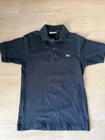 LACOSTE 다크 그레이 피케 셔츠 사이즈 2