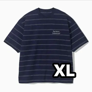 보더 S/S 티셔츠 네이비 XL