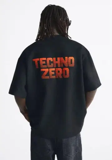 ZARA TECHNO ZERO 페이크 스웨이드 스웨트 셔츠