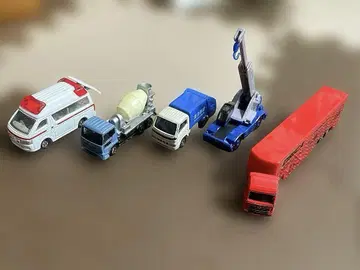 TOMICA 미니카 트럭 크레인 구급차 5대 세트
