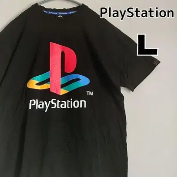 PlayStation 플레이스테이션 반팔 티셔츠 블랙 L 게임