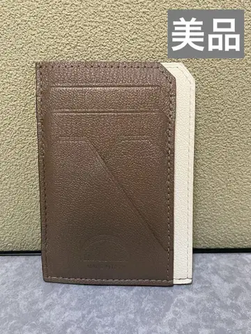 새상품급 라르코발레노 스마트 미니 지갑 프래그먼트 케이스 베이지 화이트