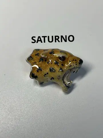 SATURNO (사라츠노) 브로치 실버 925 표범 이탈리아제