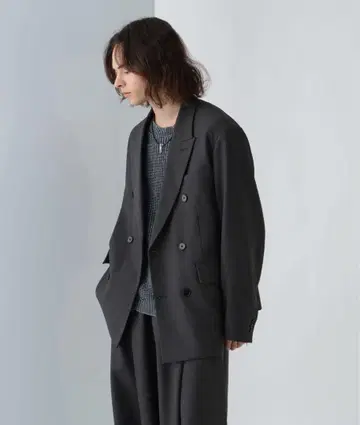 HARE 멜란지 더블 자켓