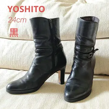 yoshito 숏부츠 24cm 블랙