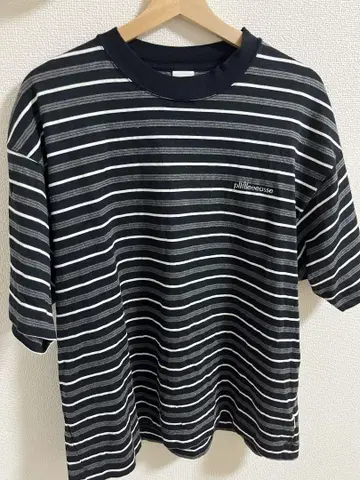 plllllleeeasse short sleeve border L 사이즈