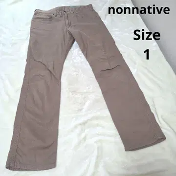 [세련된 nonnative] 브라운 안쪽 보라색 팬츠 사이즈 1