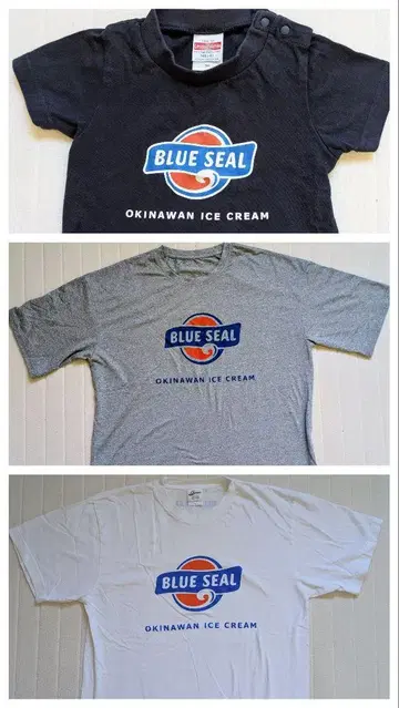 BLUE SEAL 부모 T셔츠 3매 세트