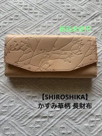 [ SHIROSHIKA ] 시로시카 미사용 새상품 안개꽃 패턴 장지갑