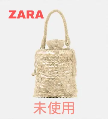 ZARA 쉘 모티브 미니 버킷 백