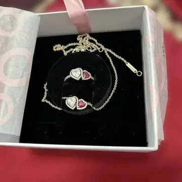 PANDORA 하트 모양 목걸이, 반지