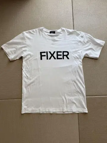 FIXER 화이트 티셔츠