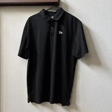 New Era 블랙 피케 셔츠