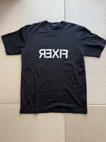 fixer 로고 티셔츠 블랙 L 새상품급
